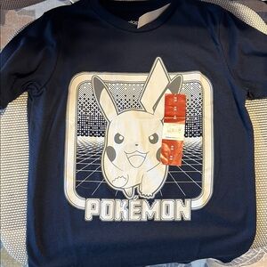 Pokemon Navy and White Pikachu Kids Tee